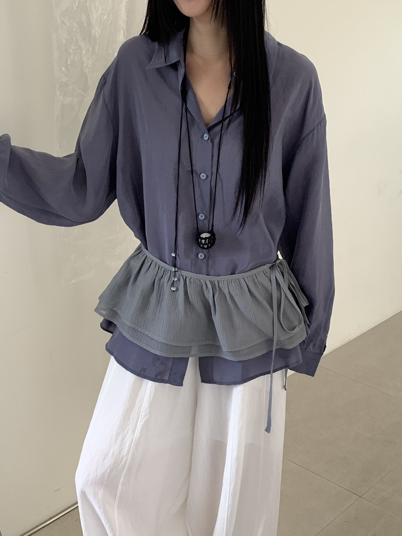 RIVER RAIN韓國直郵女士新品熱賣職業26春夏休閑套裝含腰帶RIVER RAIN套裝