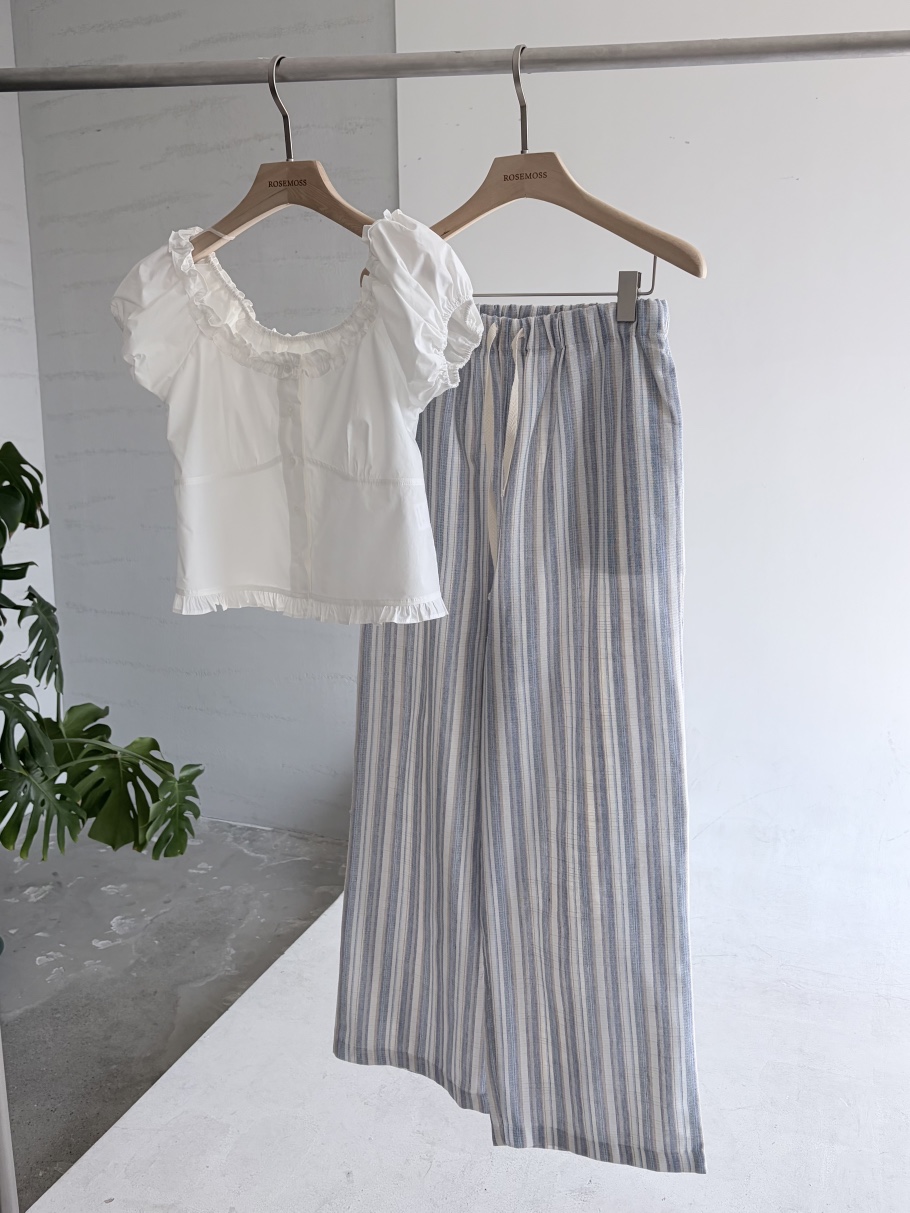 ORDINARYA/ROSEMOSS韓國代購女士新品人氣26夏季休閑褲亞麻布ORDINARYA/ROSEMOSS休閑褲