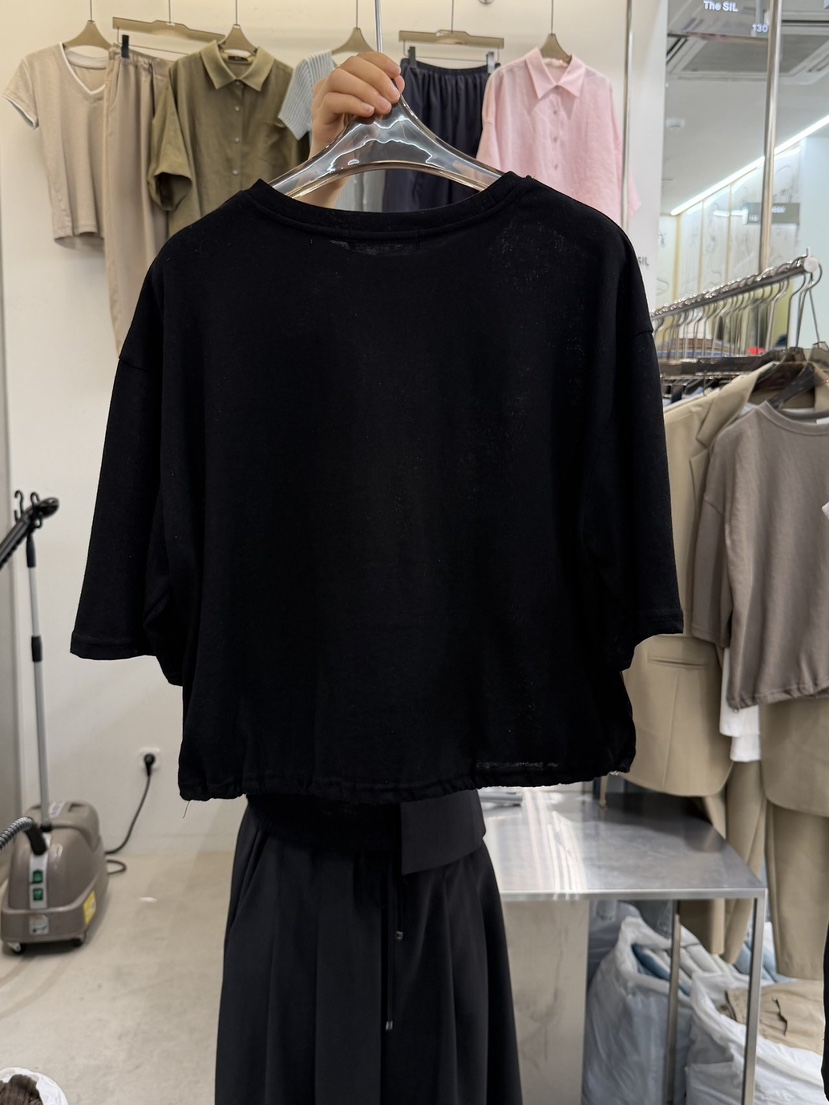 THE SIL韓國直郵女裝新品真品休閑人氣熱賣26春夏T恤串珠THE SIL/1 2ILLYT恤