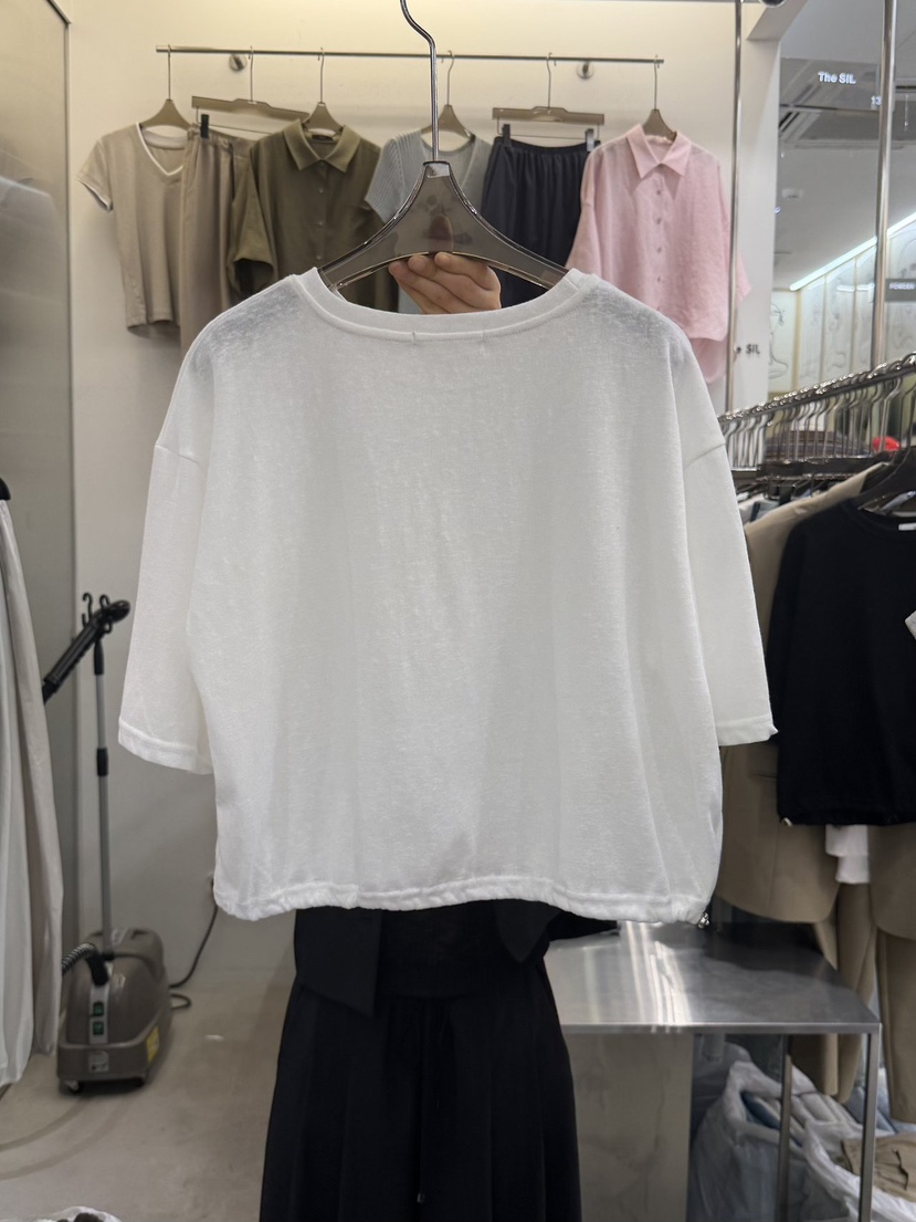 THE SIL韓國直郵女裝新品真品休閑人氣熱賣26春夏T恤串珠THE SIL/1 2ILLYT恤