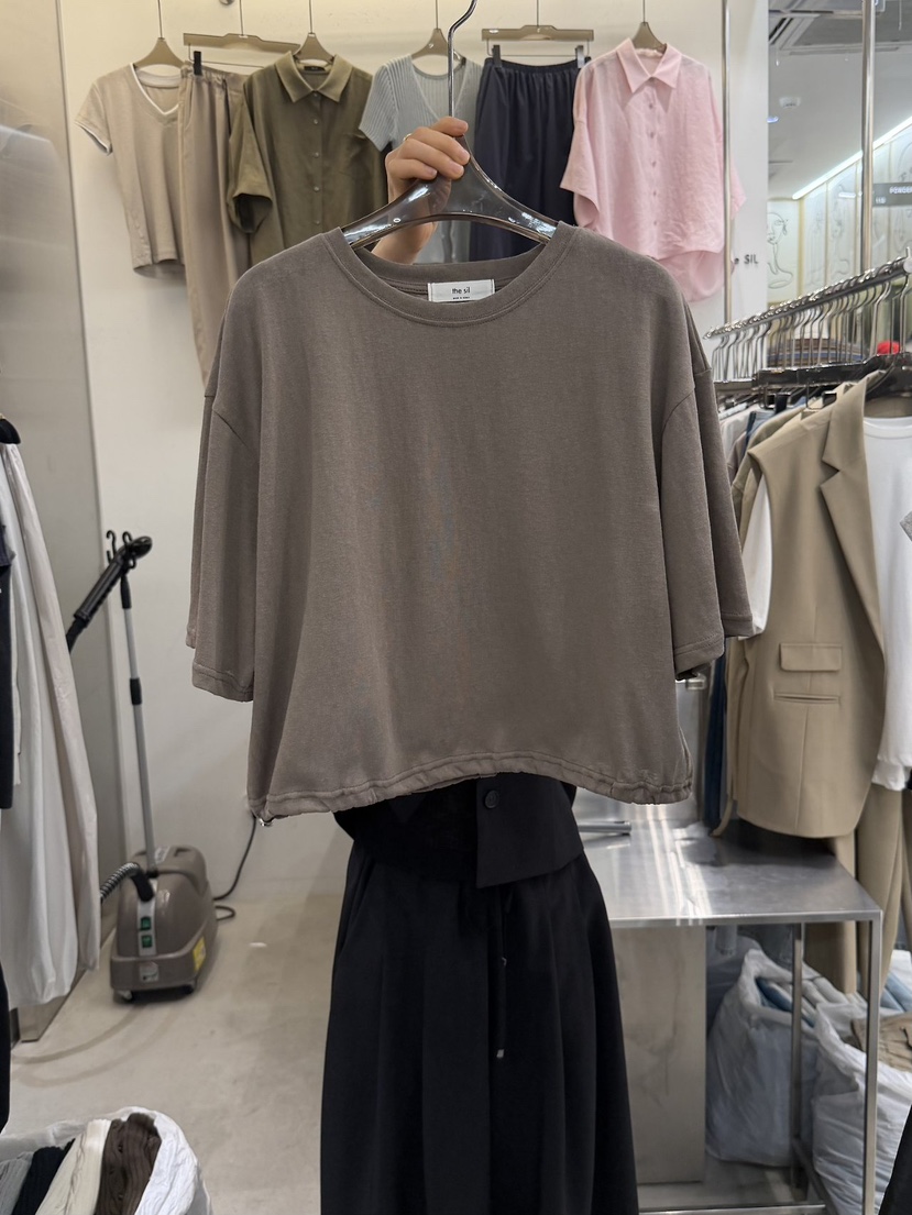 THE SIL韓國直郵女裝新品真品休閑人氣熱賣26春夏T恤串珠THE SIL/1 2ILLYT恤圖色2