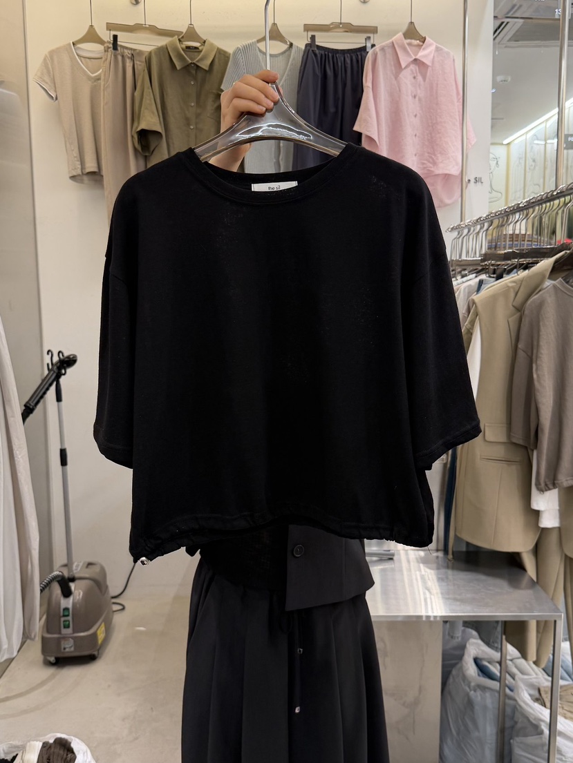 THE SIL韓國直郵女裝新品真品休閑人氣熱賣26春夏T恤串珠THE SIL/1 2ILLYT恤圖色3