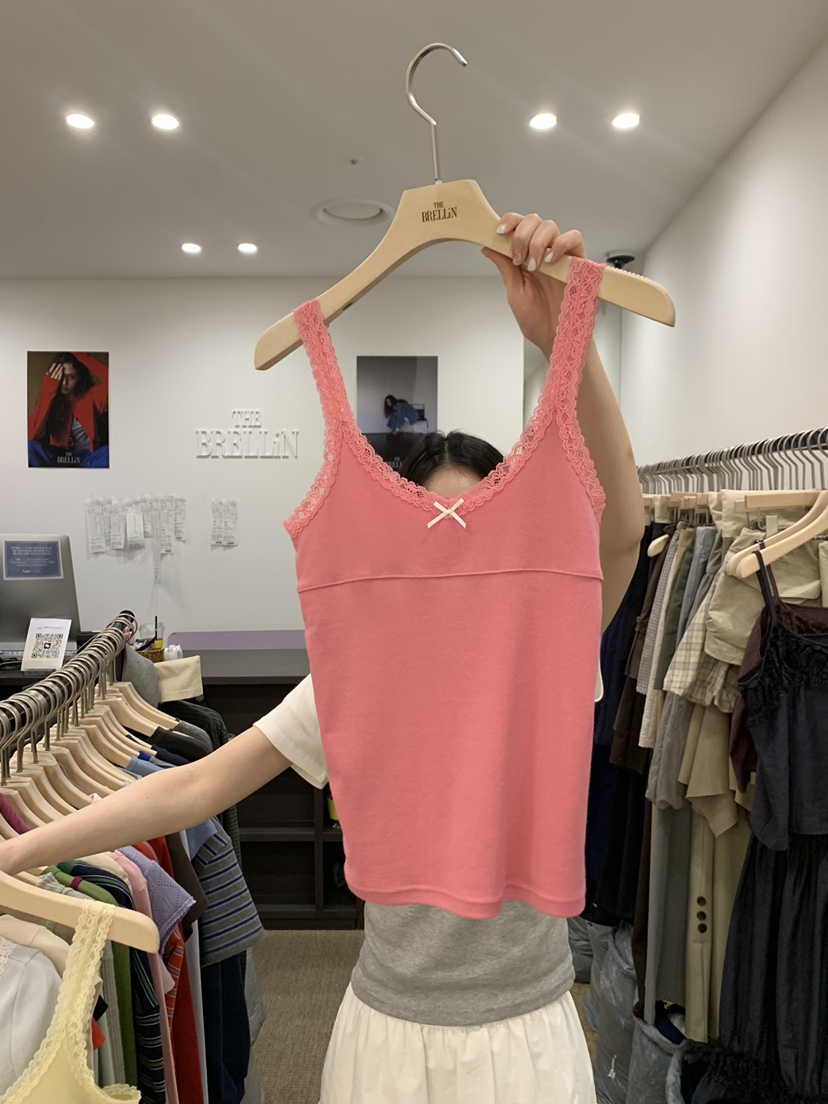 BRELLIN韓國直郵實拍女裝新款26春夏熱賣26夏季吊帶背心蕾絲BRELLIN吊帶/背心圖色3