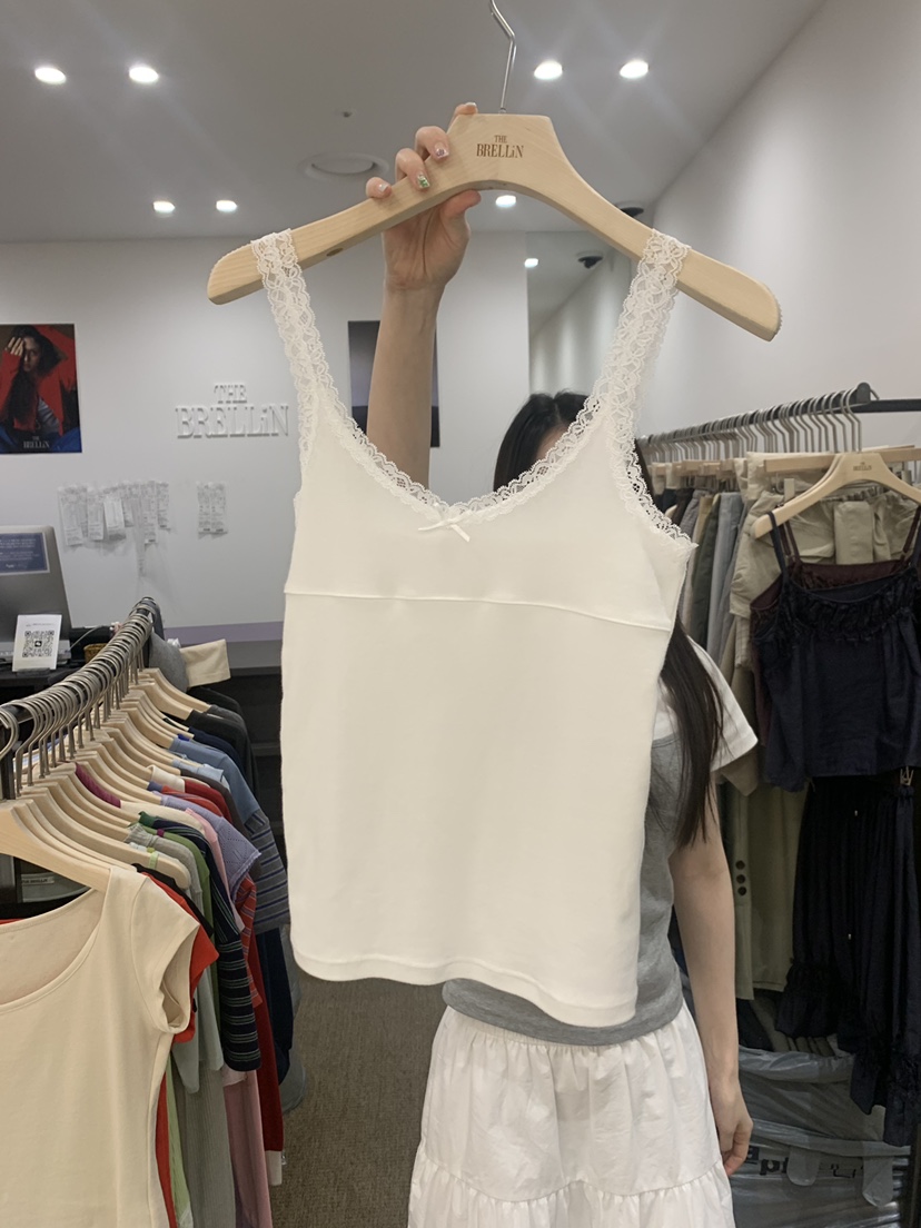 BRELLIN韓國直郵實拍女裝新款26春夏熱賣26夏季吊帶背心蕾絲BRELLIN吊帶/背心圖色4