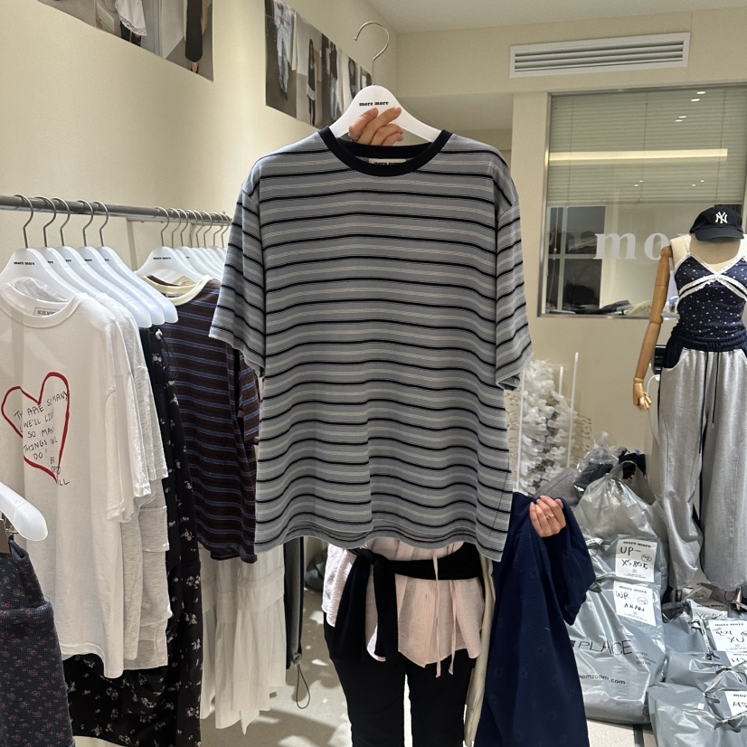 MOREMORE韓國代購女裝新品26春夏時尚26夏季休閑人氣推薦T恤more moreT恤圖色2