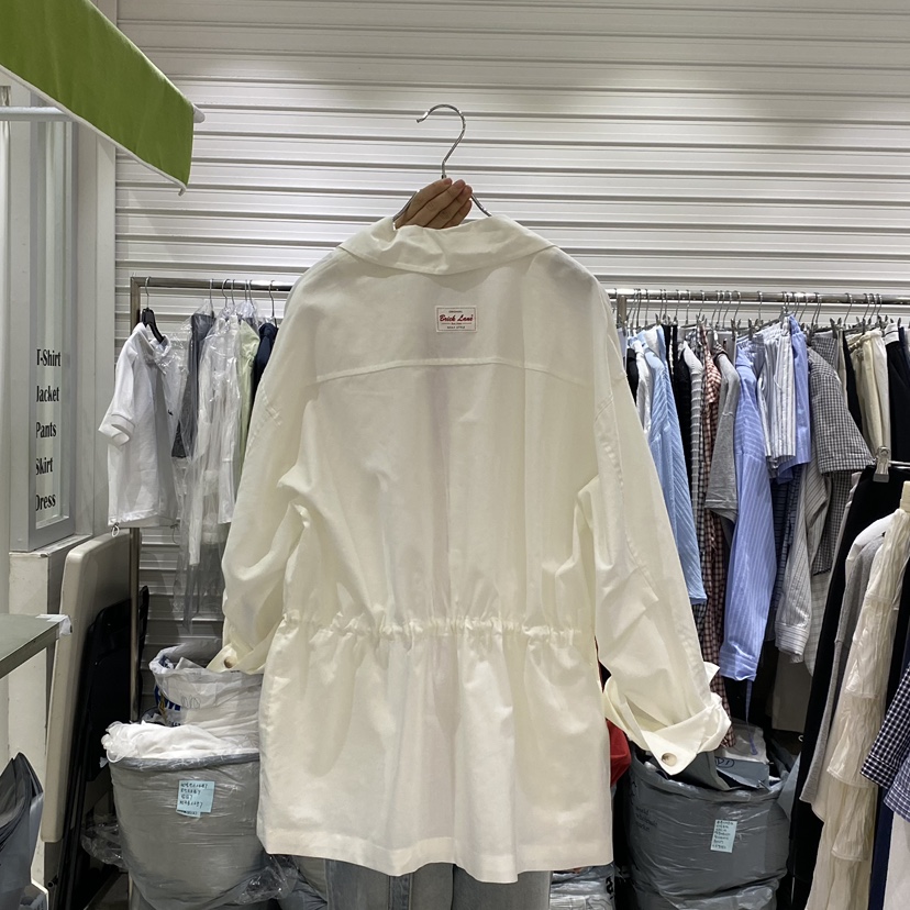 BRICKLANE韓國直郵實拍女士新品時尚熱賣推薦夾克亞麻布口袋BRICKLANE夾克