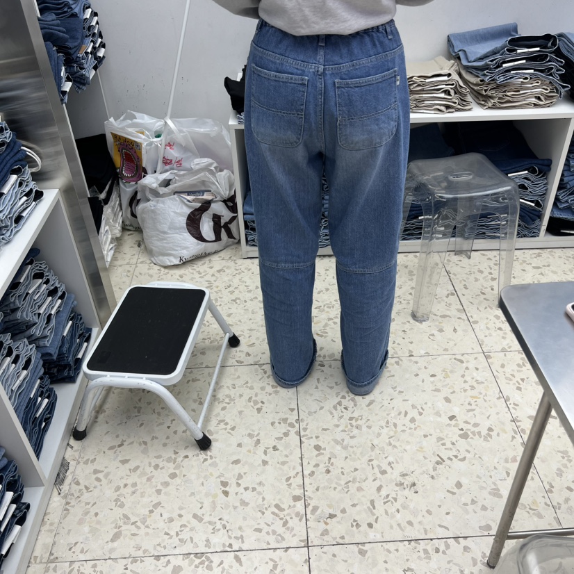 VANILLA J韓國直郵女裝新品職業休閑26夏季人氣時尚牛仔褲VANILLA J牛仔褲