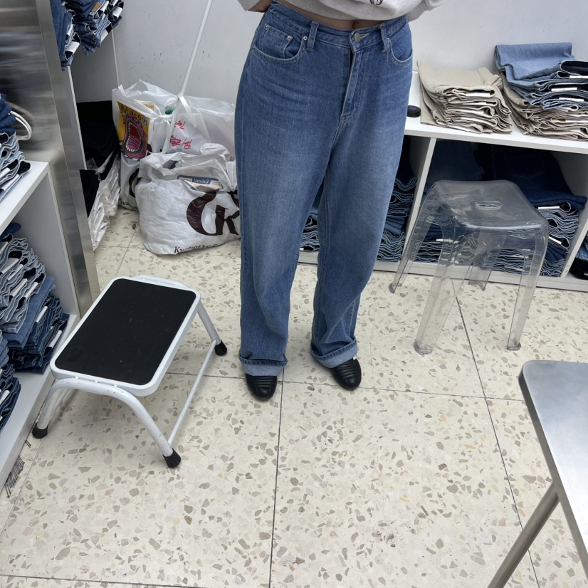 VANILLA J韓國直郵女裝新品職業休閑26夏季人氣時尚牛仔褲VANILLA J牛仔褲圖色1