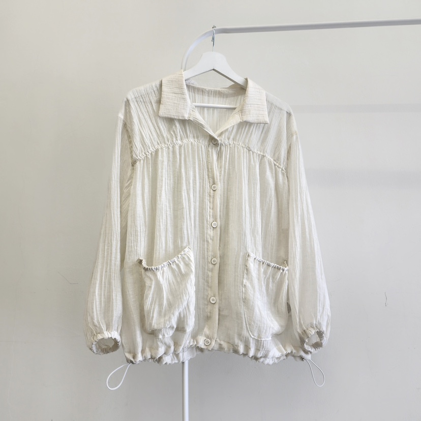 LA BLOOM韓國直郵女士新品職業人氣26夏季熱賣夾克口袋褶皺La Bloom夾克圖色1