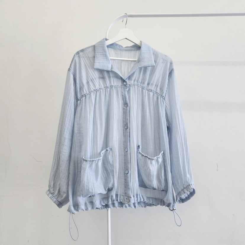 LA BLOOM韓國直郵女士新品職業人氣26夏季熱賣夾克口袋褶皺La Bloom夾克圖色2