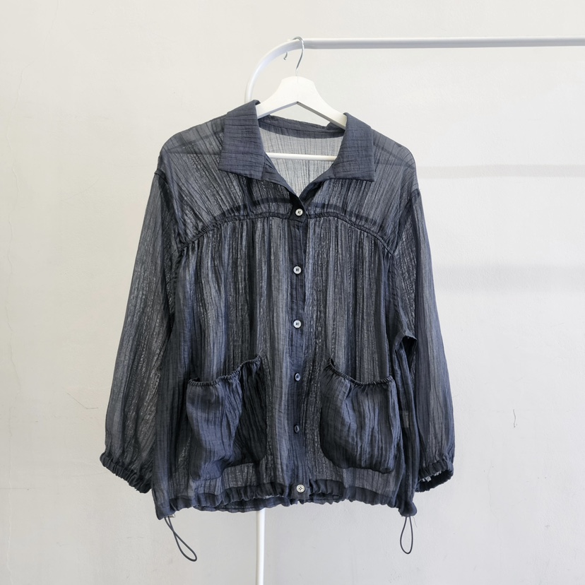 LA BLOOM韓國直郵女士新品職業人氣26夏季熱賣夾克口袋褶皺La Bloom夾克圖色3