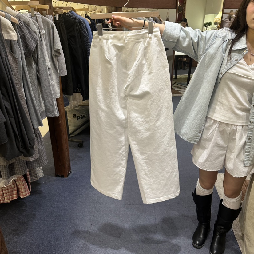 FURE韓國直郵女士新款人氣職業26夏季26春夏休閑休閑褲棉FURE休閑褲