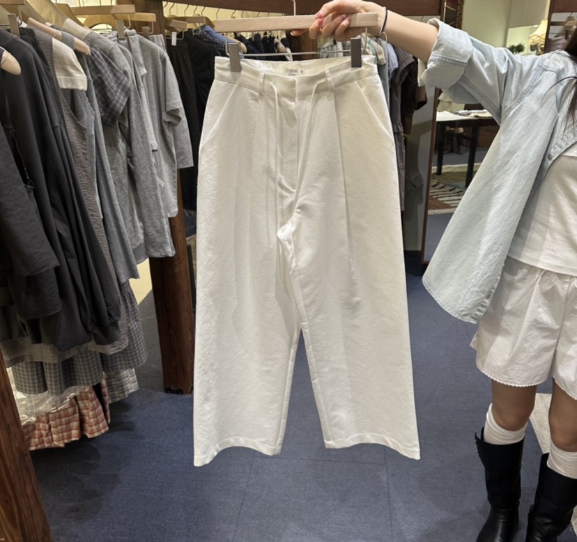 FURE韓國直郵女士新款人氣職業26夏季26春夏休閑休閑褲棉FURE休閑褲圖色2