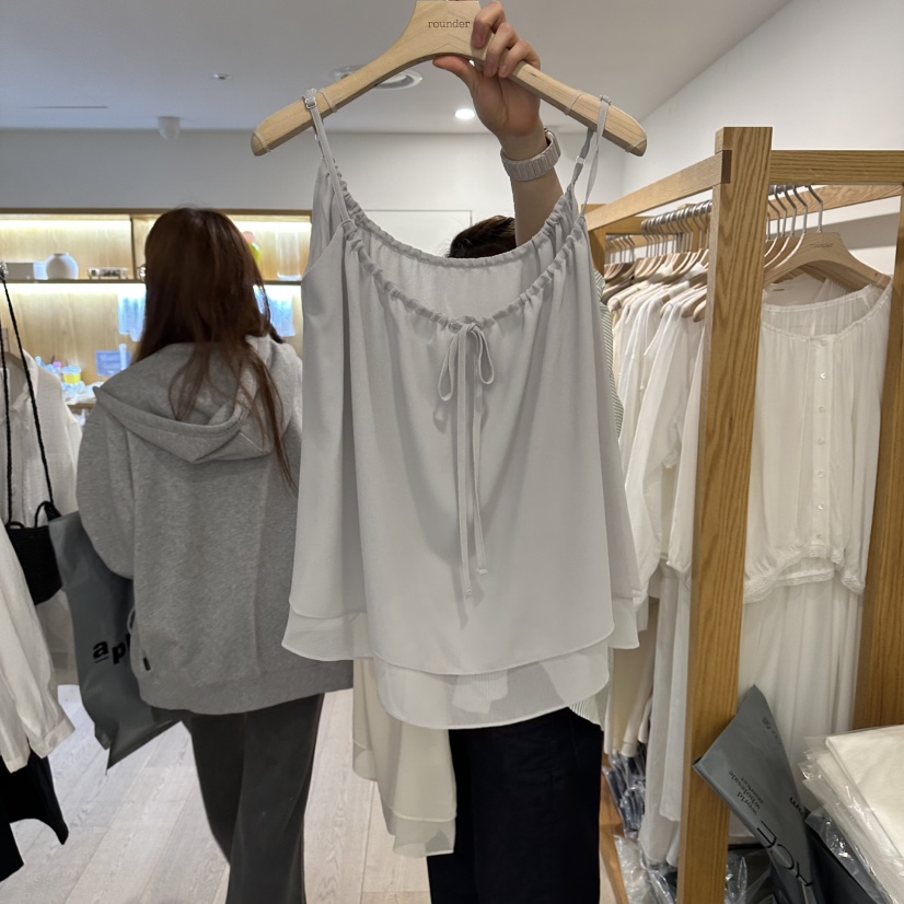 ROUNDER東大門實拍韓國女裝新款人氣休閑26夏季襯衫蕾絲衫ROUNDER襯衫/蕾絲衫圖色1