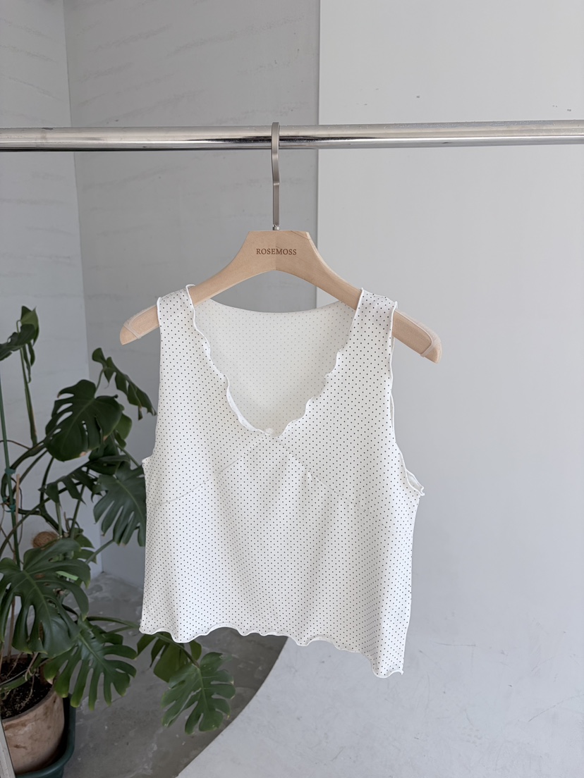 ORDINARYA/ROSEMOSS韓國直郵實拍女裝新款熱賣吊帶背心圓點ORDINARYA/ROSEMOSS吊帶/背心圖色1