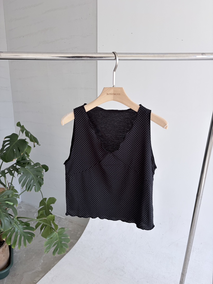 ORDINARYA/ROSEMOSS韓國直郵實拍女裝新款熱賣吊帶背心圓點ORDINARYA/ROSEMOSS吊帶/背心圖色3