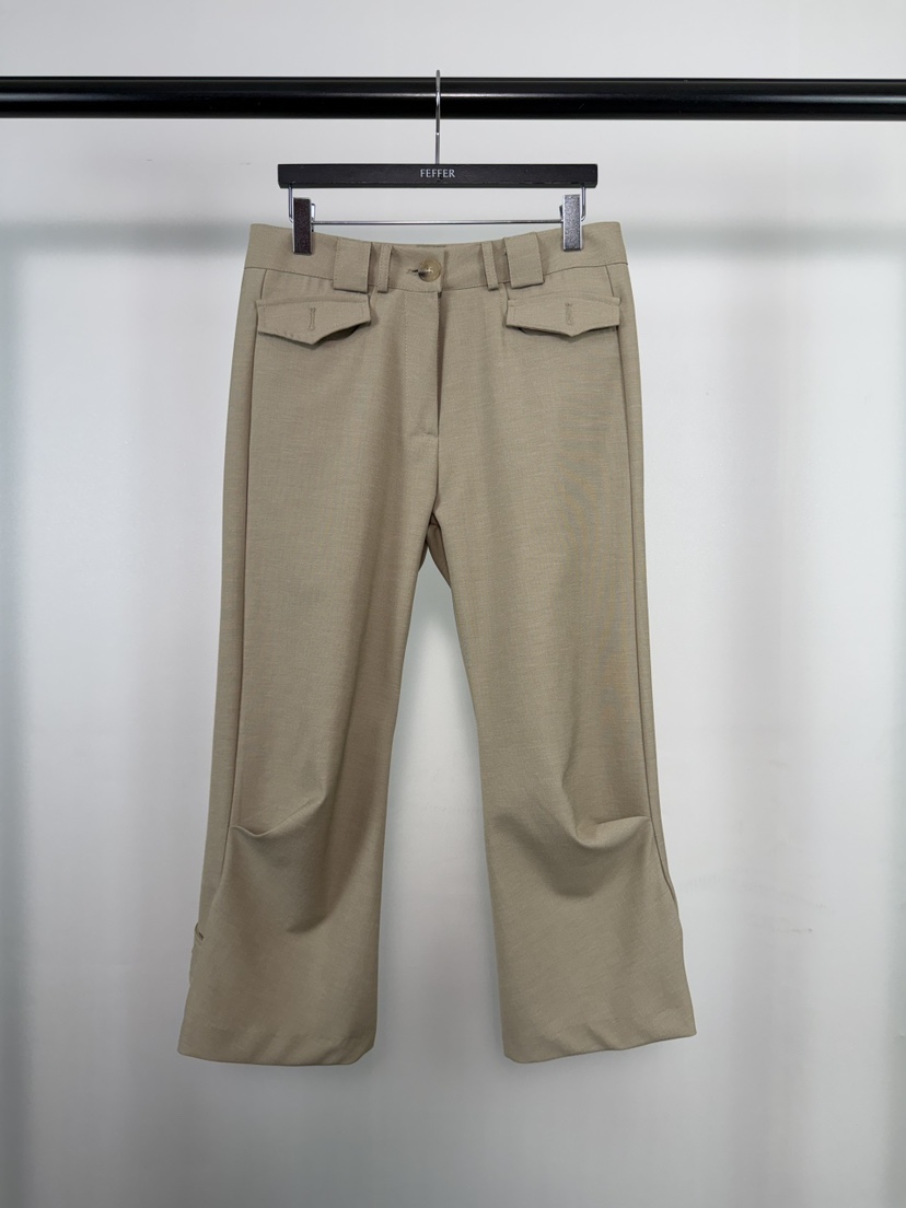 FEFFER韓國直郵實拍女士新品26春夏熱賣人氣休閑褲七分褲FEFFER休閑褲圖色1