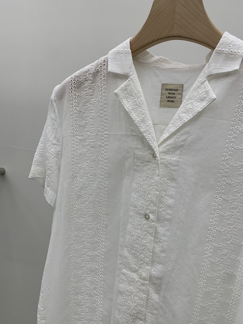 LEGACY BONE韓國代購女裝新品職業推薦26夏季襯衫蕾絲衫蕾絲LEGACY BONE襯衫/蕾絲衫