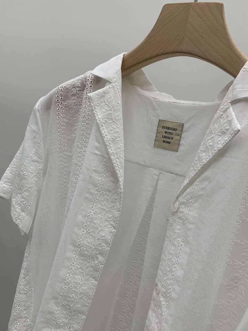 LEGACY BONE韓國代購女裝新品職業推薦26夏季襯衫蕾絲衫蕾絲LEGACY BONE襯衫/蕾絲衫