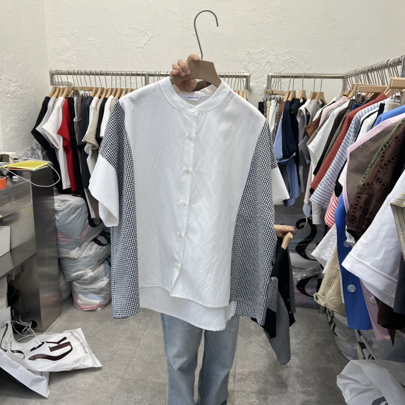 DA YLOG東大門代購女裝新款職業熱賣休閑推薦襯衫蕾絲衫DA YLOG襯衫/蕾絲衫圖色1