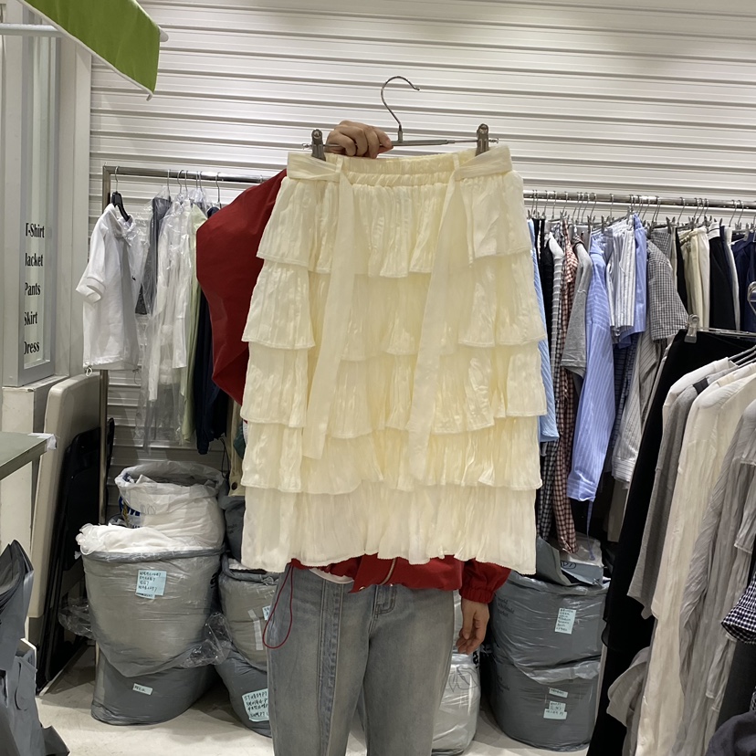 BRICKLANE韓國東大門直郵女裝新品休閑人氣推薦職業長裙褶皺BRICKLANE長裙圖色1