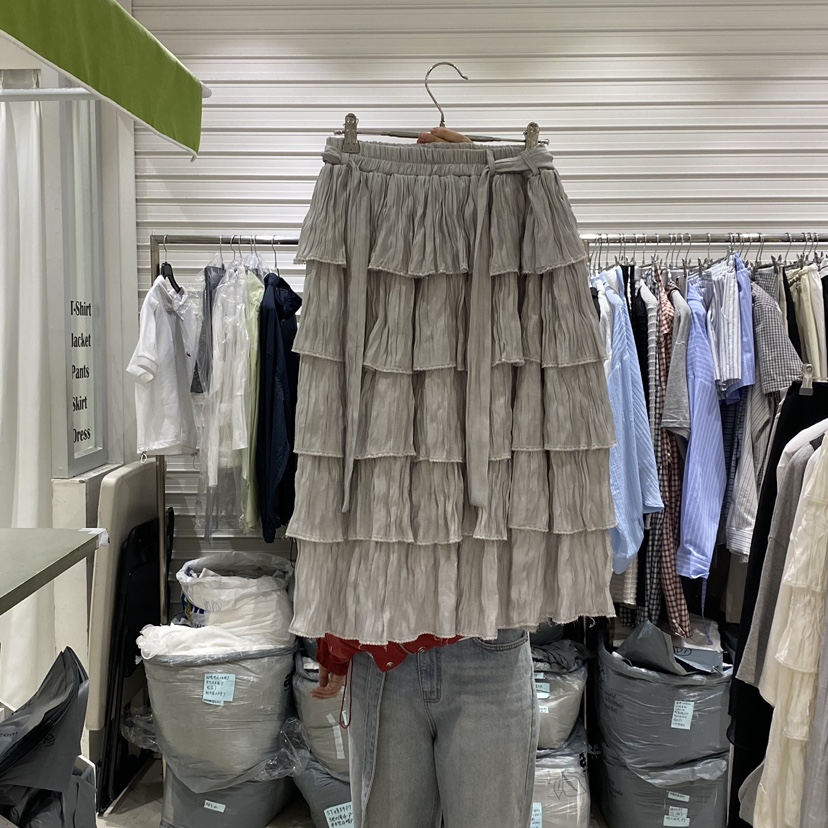 BRICKLANE韓國東大門直郵女裝新品休閑人氣推薦職業長裙褶皺BRICKLANE長裙圖色2