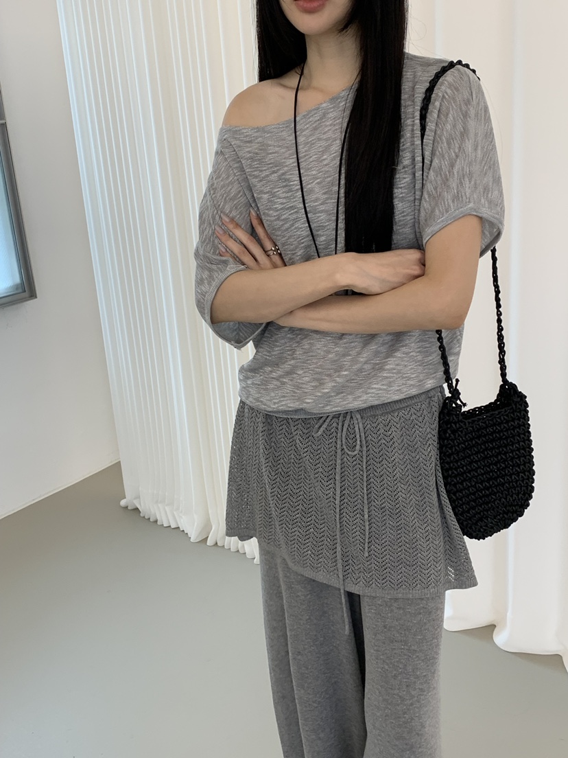 RIVER RAIN韓國直郵實拍女裝新品時尚熱賣26春夏推薦針織衫RIVER RAIN針織衫