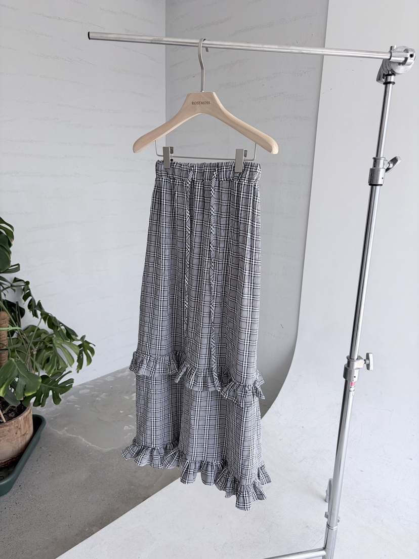 ORDINARYA/ROSEMOSS東大門實拍女裝新品時尚職業長裙荷葉邊ORDINARYA/ROSEMOSS長裙