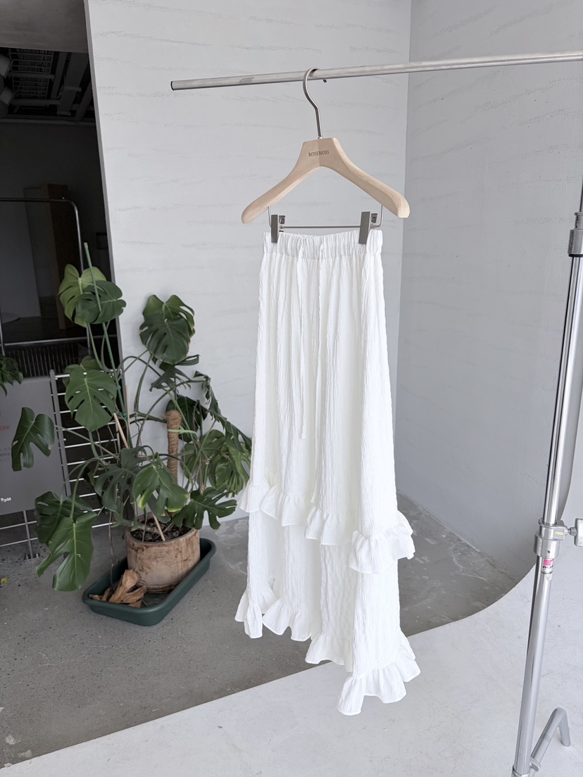 ORDINARYA/ROSEMOSS東大門實拍女裝新品時尚職業長裙荷葉邊ORDINARYA/ROSEMOSS長裙