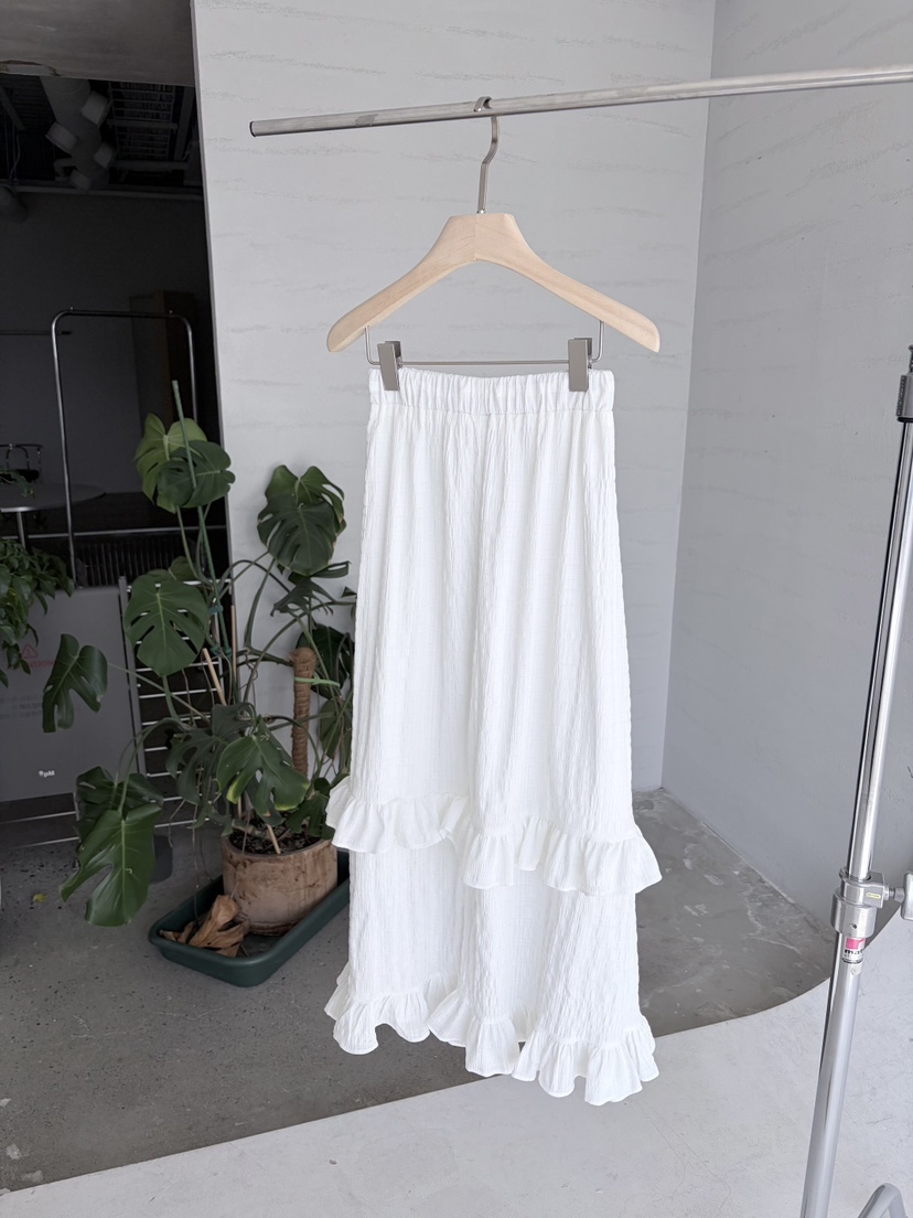 ORDINARYA/ROSEMOSS東大門實拍女裝新品時尚職業長裙荷葉邊ORDINARYA/ROSEMOSS長裙