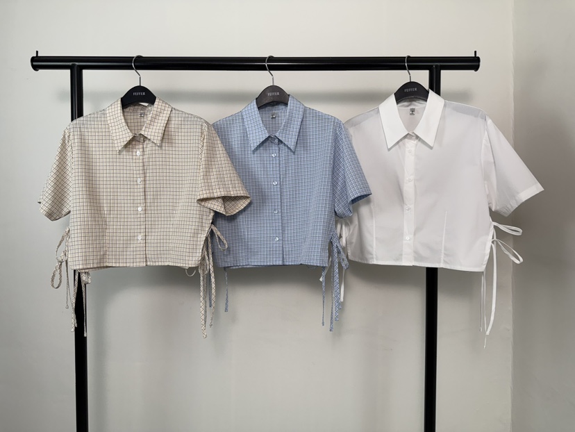 FEFFER東大門代購女裝新款職業26春夏休閑時尚襯衫蕾絲衫FEFFER襯衫/蕾絲衫