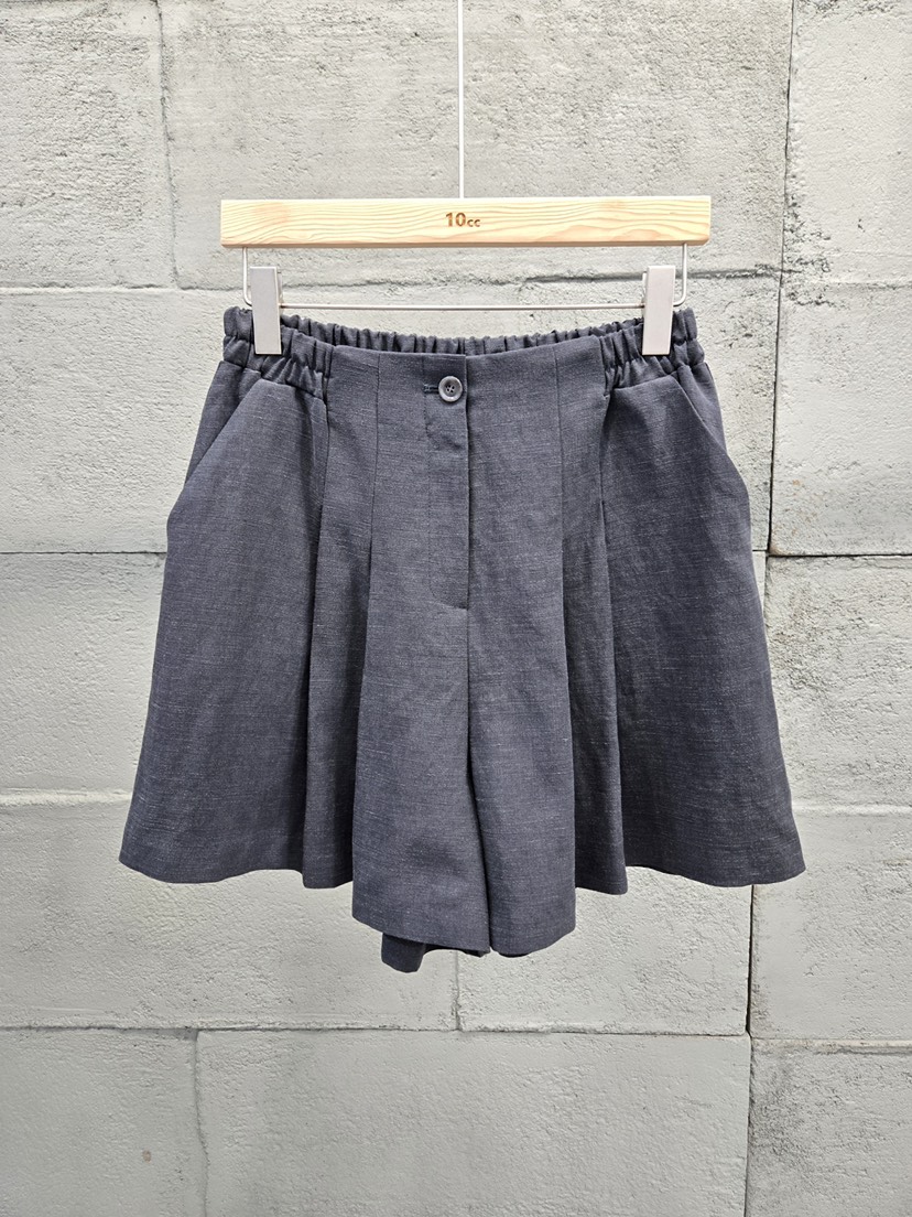 10CC韓國代購女裝新品推薦休閑26春夏熱賣職業短褲亞麻布10CC短褲圖色2