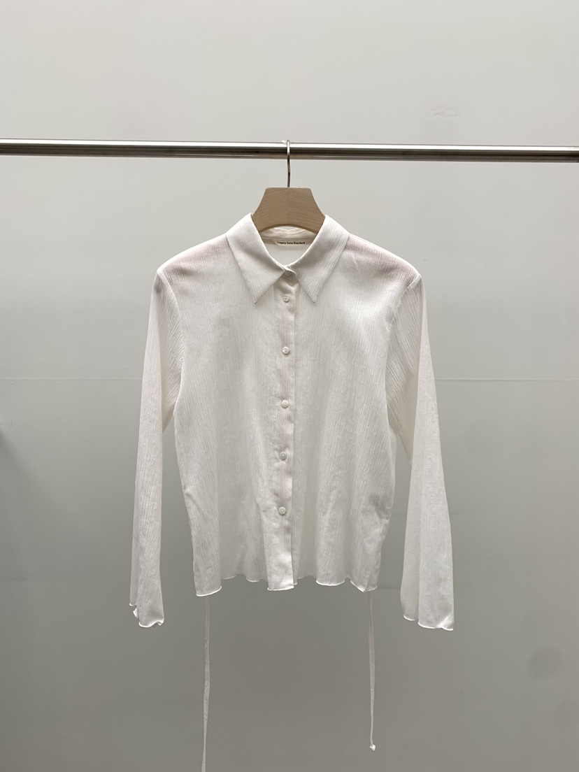 LEGACY BONE韓國代購女裝新款職業26春夏襯衫蕾絲衫含腰繩LEGACY BONE襯衫/蕾絲衫圖色1