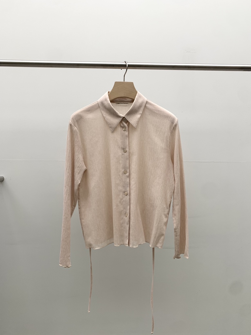 LEGACY BONE韓國代購女裝新款職業26春夏襯衫蕾絲衫含腰繩LEGACY BONE襯衫/蕾絲衫圖色2