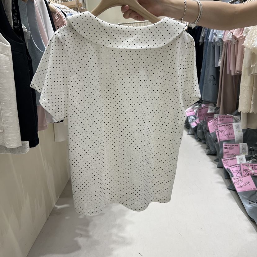 MARIE MARIE東大門實拍女士新款推薦職業人氣休閑T恤圓點MARIE MARIET恤