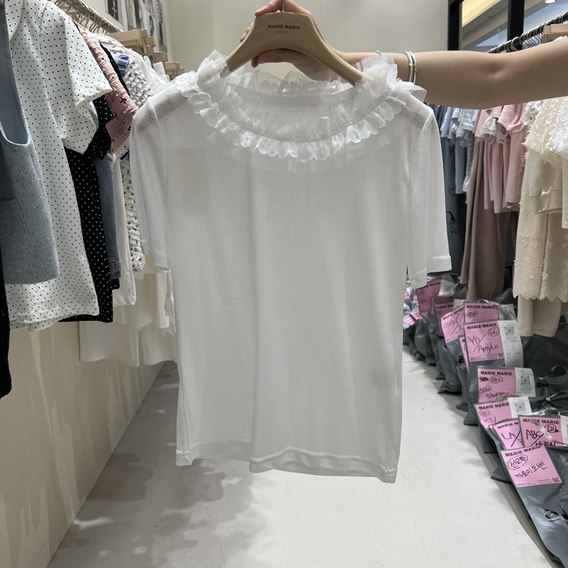 MARIE MARIE韓國直郵女裝新品時尚人氣26春夏職業26夏季T恤MARIE MARIET恤圖色1