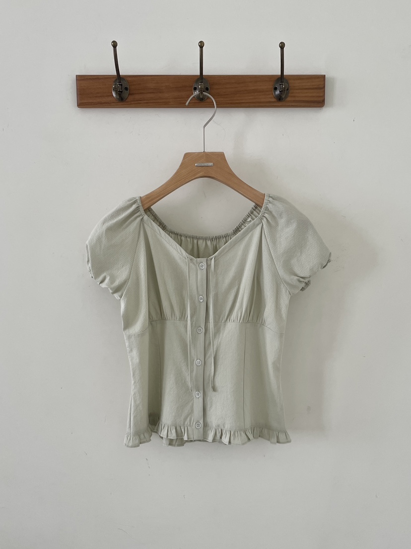 3 ANOTHER韓國直郵女裝新款職業26春夏26夏季襯衫蕾絲衫褶皺3 ANOTHER襯衫/蕾絲衫圖色2