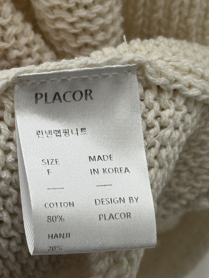 REGULARLY/PLACOR韓國代購女士新品推薦真品針織衫亞麻布REGULARLY/PLACOR針織衫