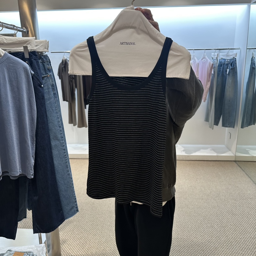 ARTISANAL東大門實拍韓國女士新款人氣職業熱賣休閑吊帶背心ARTISANAL吊帶/背心圖色3黑色