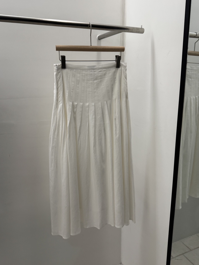 REGULARLY/PLACOR韓國直郵女士新款時尚推薦長裙褶裥亞麻REGULARLY/PLACOR長裙