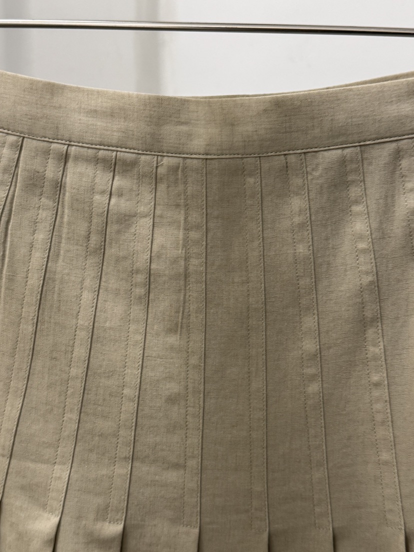 REGULARLY/PLACOR韓國直郵女士新款時尚推薦長裙褶裥亞麻REGULARLY/PLACOR長裙