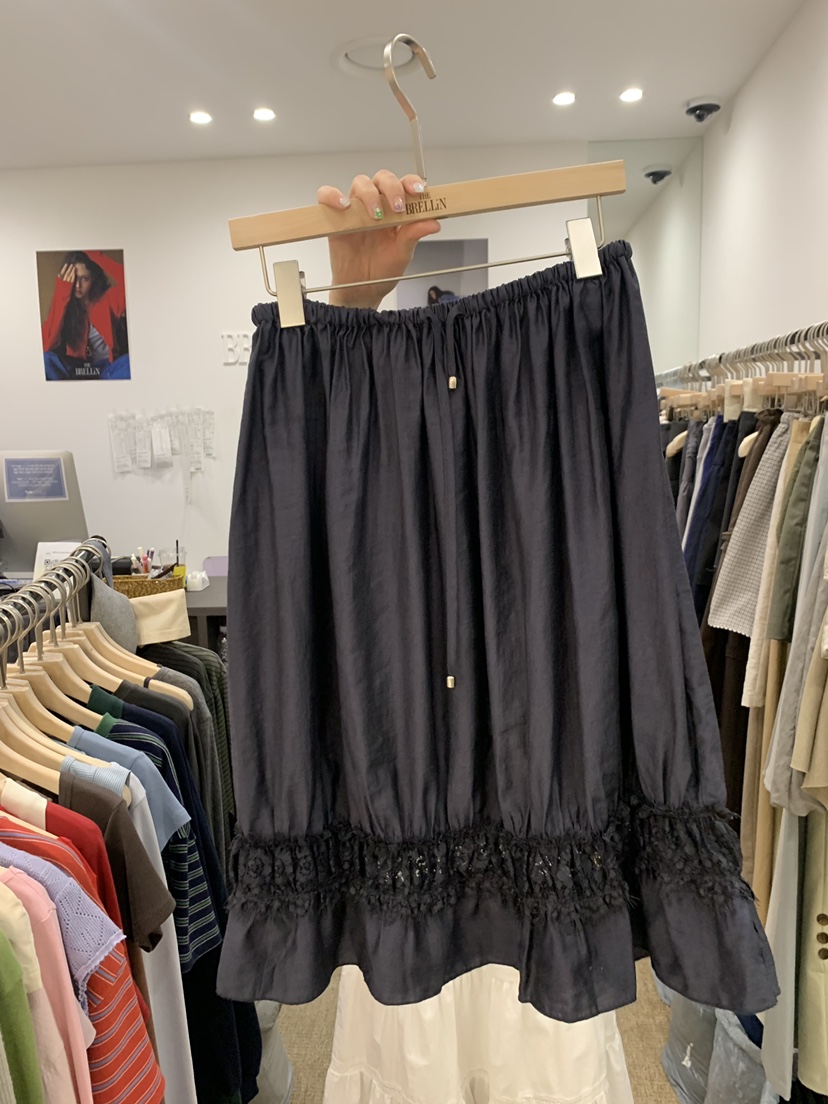 BRELLIN東大門實拍女裝新品人氣休閑時尚半身裙中短裙蕾絲BRELLIN半身裙/中短裙圖色1