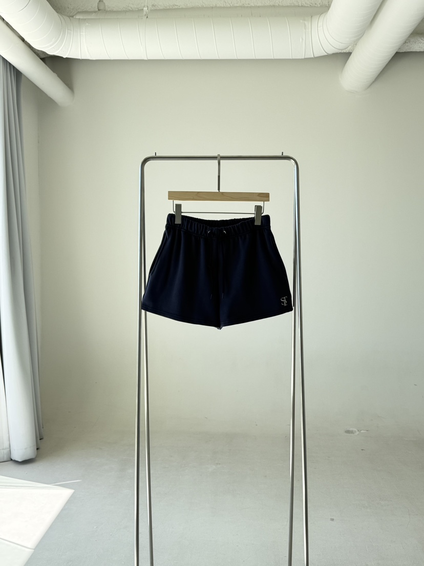 SANTAL韓國東大門代購女士新款26夏季休閑職業時尚熱賣短褲SANTAL短褲圖色3深藍色