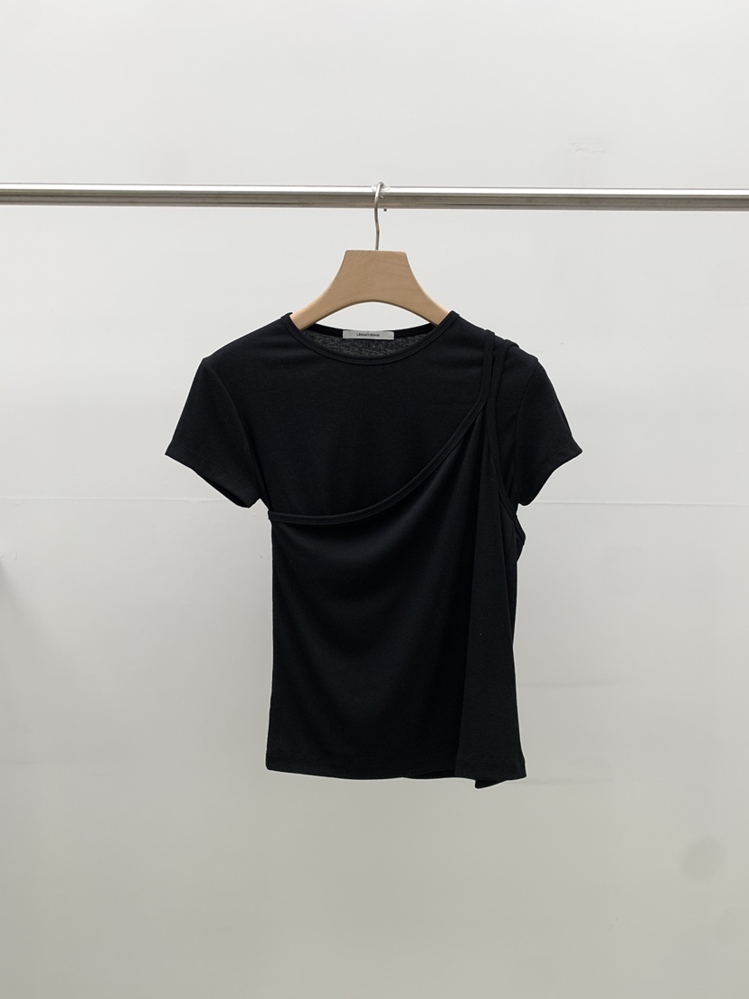 LEGACY BONE韓國代購女裝新品人氣時尚休閑真品T恤假兩件LEGACY BONET恤圖色3