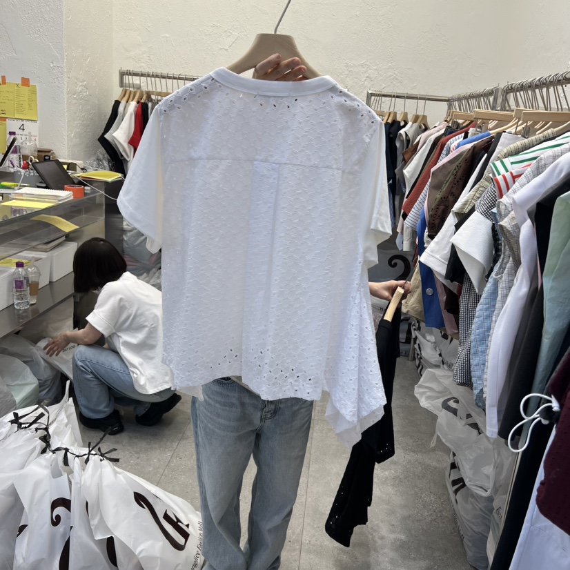 DA YLOG東大門代購女裝新款26春夏熱賣時尚休閑真品T恤刺繡DA YLOGT恤