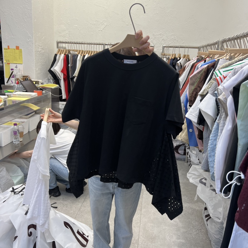 DA YLOG東大門代購女裝新款26春夏熱賣時尚休閑真品T恤刺繡DA YLOGT恤圖色3