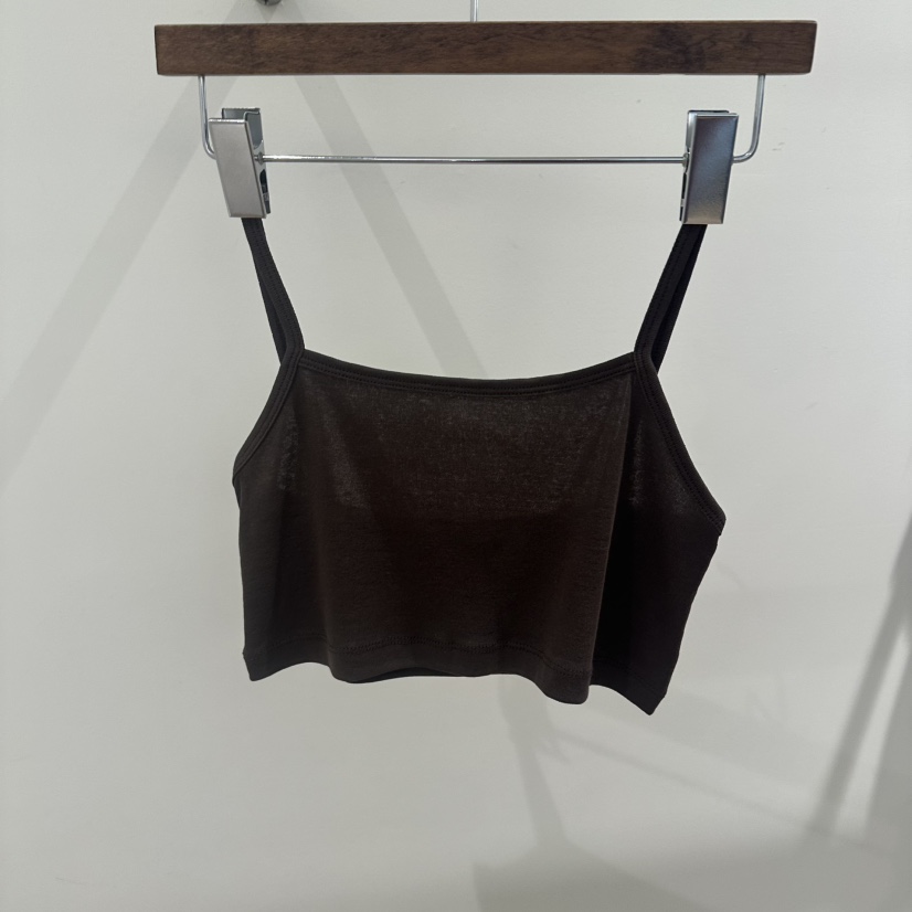 AGO韓國直郵女裝新款26春夏推薦26夏季職業休閑人氣吊帶背心AGO吊帶/背心圖色4棕色