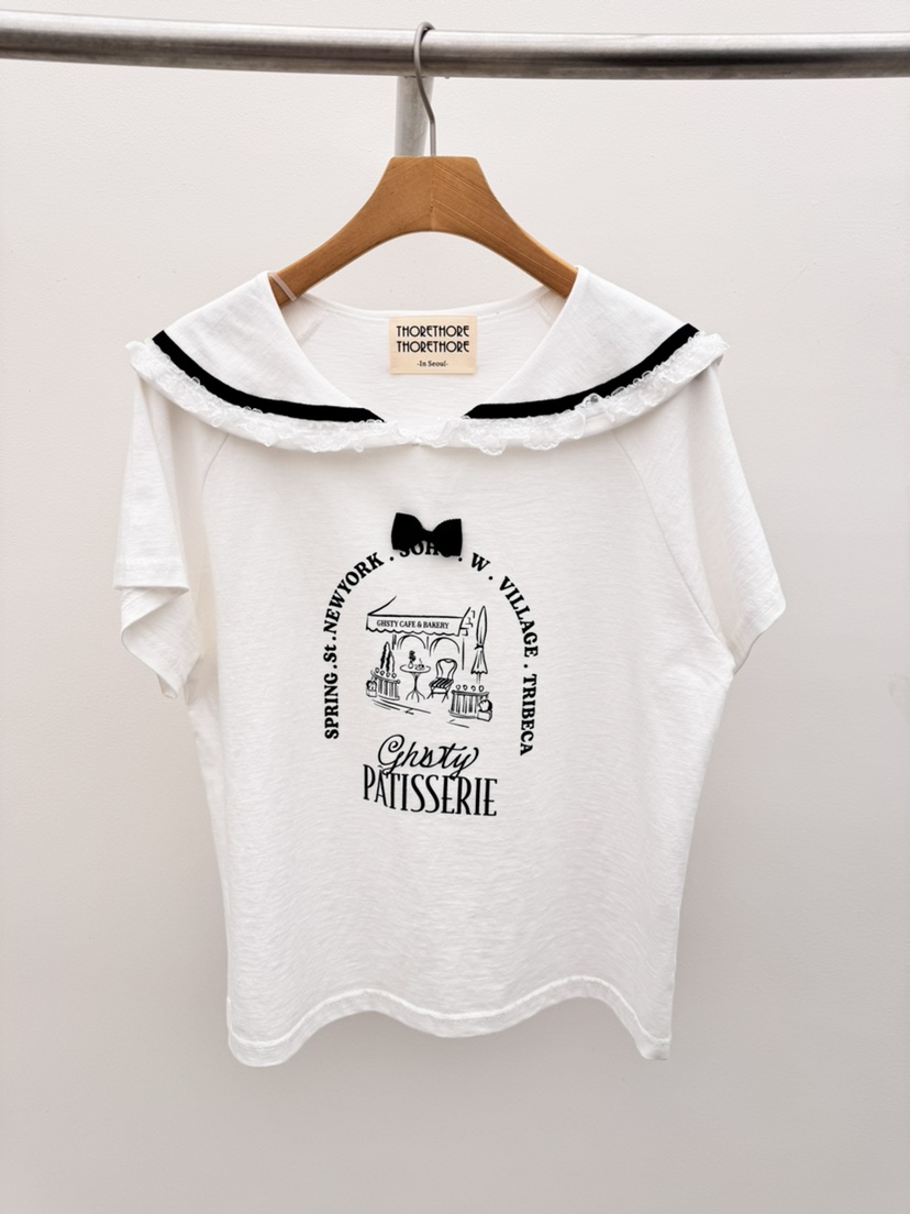 THORE韓國東大門直郵女士新品26夏季推薦熱賣休閑時尚T恤THORET恤圖色1