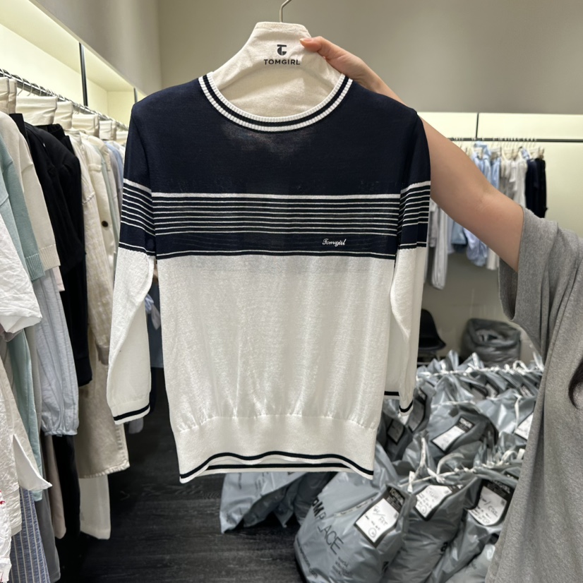 TOMGIRL韓國直郵女士新款26夏季人氣休閑26春夏熱賣針織衫TOMGIRL針織衫圖色2