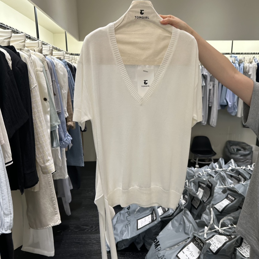TOMGIRL韓國直郵女裝新款職業26春夏時尚推薦熱賣休閑針織衫TOMGIRL針織衫圖色2